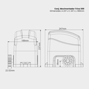 Ver imagem 4 de Kit Motor Portão Automatizador Deslizante Trino 300 3,5m Agl
