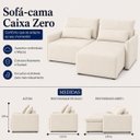 Ver imagem 3 de Sofá Pequim Caixa Zero 180m - Marfim