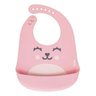 Babador de Silicone com Pega Migalhas Gumy Rosa Buba - 3