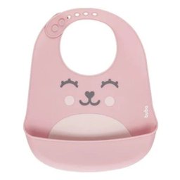 Babador de Silicone com Pega Migalhas Gumy Rosa Buba - 2