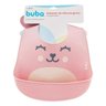 Babador de Silicone com Pega Migalhas Gumy Rosa Buba - 1