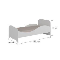 Mini Cama Infantil Uli Branco Móveis Peroba - 2
