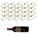 Ver imagem 1 de Kit 20 Unidades de Adega Parede Garrafa Vinho Estilo Industrial Dourado