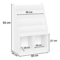 Expositor De Livros Infantil Eros 100% Mdf Quarto Crianças - 2