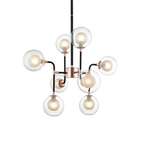 Lustre Pendente Quality Hunt 1262 Cobre G9 Bivolt - 1