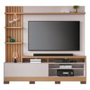 Ver imagem 1 de Estante Home para Tv 65 Pol 200 Cm Maceio Led Freijo Off White Clb