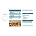 Ver imagem 2 de Painel Redondo de Embutir Loren Led Lorenzetti 12W 3000K