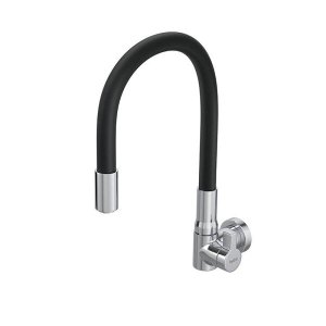 Torneira Hydra HydraMotion Flexível de Parede Preta