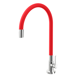 Torneira Cozinha Docol Galiflex Bancada Flexível Vermelho - 1