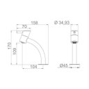 Ver imagem 3 de Torneira Lorenzetti Lorenswan 1196 C42 de Bancada Cromada