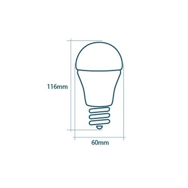 Lâmpada Led Lorenzetti Bulbo 18W Bivolt E27 3000K Luz Amarela - 2