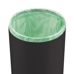 Lixeira 8 Litros com Tampa Esconde Saco de Lixo Lavabo Casa:Preto - 4