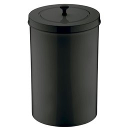 Lixeira 8 Litros com Tampa Esconde Saco de Lixo Lavabo Casa:Preto - 1