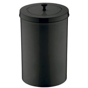 Lixeira 8 Litros com Tampa Esconde Saco de Lixo Lavabo Casa:Preto