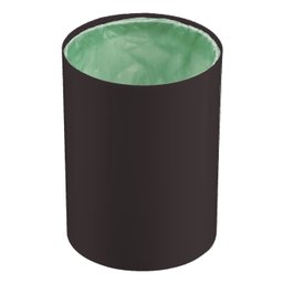 Lixeira 8 Litros com Tampa Esconde Saco de Lixo Lavabo Casa:Preto - 5