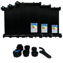 Ver imagem 1 de Kit Aquecedor Solar Piscina 10placas 2 Metros Ts Solar Rosca