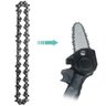 Corrente com Sabre Mini Motoserra Kit Placa Guia 4 Polegadas 14 Dentes Reposiçao Ferramenta Corta Ba - 2