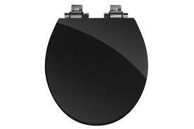 ASS SANITÁRIO POLIÉSTER UNIVERSAL/OVAL PRETO FOSCO FECHAMENTO SUAVE - 1
