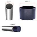 Ver imagem 3 de Ponteira Protetora Pé de Cadeira Tubular 3,2cm Kit C/ 50un