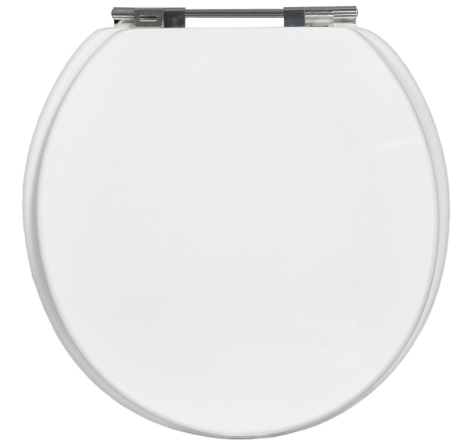 Assento Sanitário Tampa Universal Oval Laqueado Branco - 1