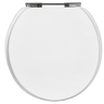 Assento Sanitário Tampa Universal Oval Laqueado Branco - 1