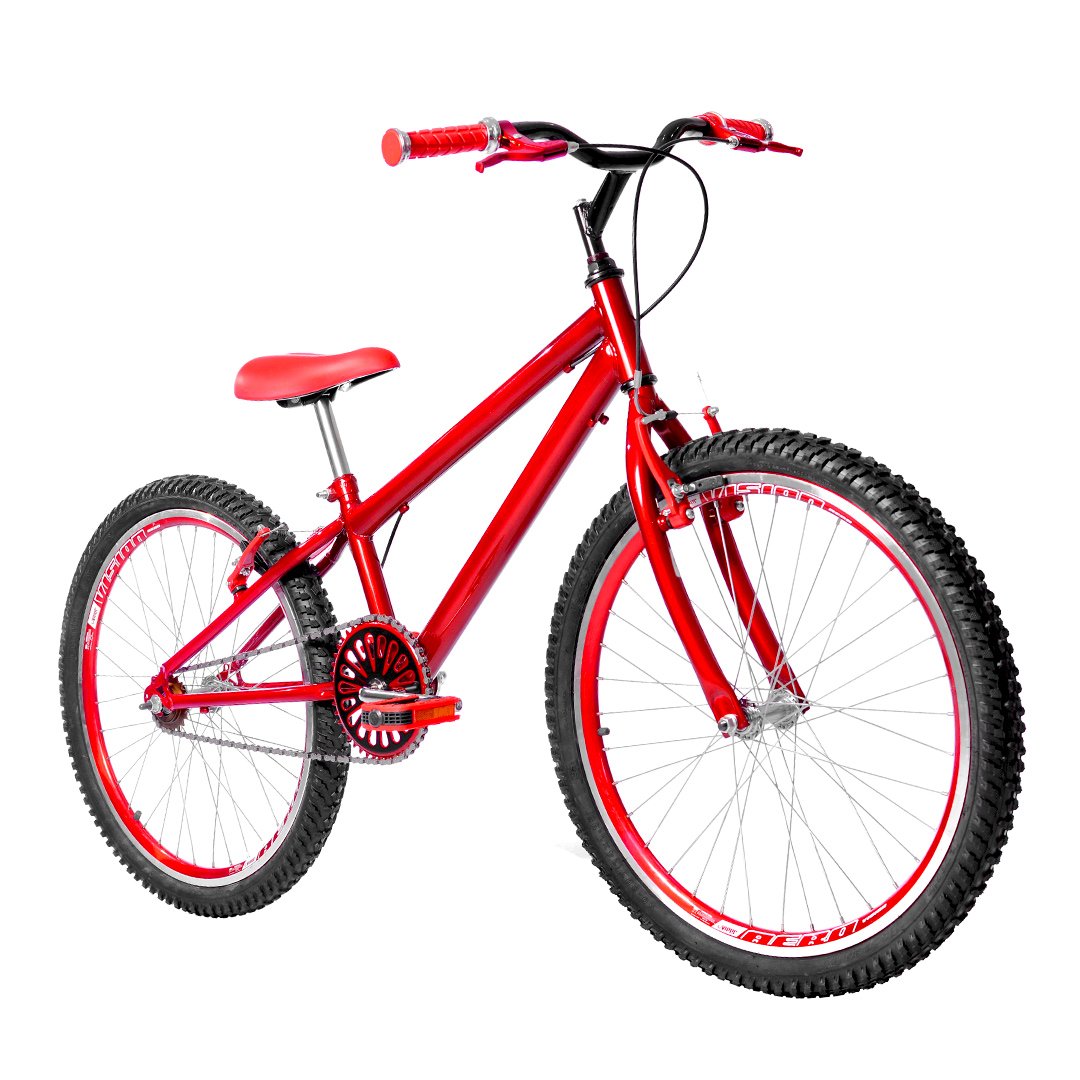 Bicicleta Masculina Aro 24 Aero + Kit Passeio FlexBikes - 2