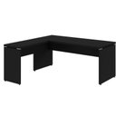 Ver imagem 7 de Mesa em L Pé Painel (Mesa 1,70m + Mesa Auxiliar) - s/ Gavetas - Preto / Preto - 26013