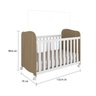 Quarto Infantil Com Guarda-Roupa Uli 04 Portas e Berço Uli Americano Móveis Peroba - Carvalho/Branco - 6