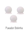Ver imagem 2 de Puxador Bolinha Branco para Moveis - Vniplast