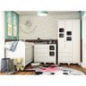 Quarto Infantil Com Guarda-Roupa Uli 03 Portas Cômoda Uli e Berço Uli Americano Branco Móveis - Bran - 1