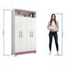 Armário Multiuso Nt 4040 - Branco / Rosa - Notável - 4