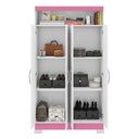 Ver imagem 3 de Armário Multiuso Nt 4040 - Branco / Rosa - Notável
