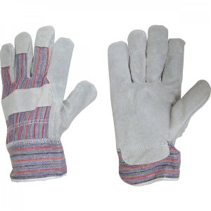 Luva mista de raspa e lona Vonder