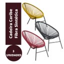 Ver imagem 2 de Kit 3 Cadeiras Caribe Fibra Sintética Cores Diversas Panero