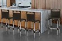Ver imagem 3 de Kit 4 Banquetas Vigor Alta Alumínio Fibra Sintética Varanda