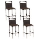 Ver imagem 1 de Kit 4 Banquetas Vigor Alta Alumínio Fibra Sintética Varanda