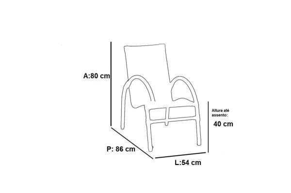 Kit 4 Cadeiras com Mesa de Centro Onix Fibra Sintética Pequi - 4