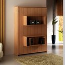 Ver imagem 2 de Cama De Casal Multifuncional Articulável Com 2 Prateleiras: Amêndoa