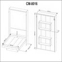 Ver imagem 4 de Cama De Casal Multifuncional Articulável Com 2 Prateleiras: Amêndoa