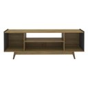 Ver imagem 4 de Rack para TV até 72 Polegadas com 3 Portas Retrô 182cm Multimóveis CR45367 Mel/Grafite