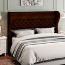 Ver imagem 6 de Kit Cabeceira Cama Box Casal 195cm Madrid com Puff Recamier Santorini Couríssimo Marrom
