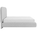 Ver mais imagens de Cama Queen Flutuante com Cabeceira 160cm Aura W01 Linho Cinza - Lyam Decor
