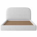 Ver imagem 7 de Cama Queen Flutuante com Cabeceira 160cm Aura W01 Linho Cinza - Lyam Decor