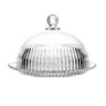 Queijeira de Cristal Tampa e Fio de Ouro 20cm X 13,5cm - 2