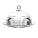 Ver imagem 2 de Queijeira de Cristal Tampa e Fio de Ouro 20cm X 13,5cm