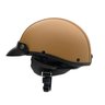 Capacete Coquinho Scooter Moto Elétrica Bike Couro Creme - 3