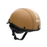 Capacete Coquinho Scooter Moto Elétrica Bike Couro Creme - 2