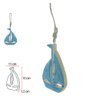 Escultura Barco Decorativo Madeira Azul 15x11cm Florarte - 3