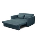 Ver imagem 5 de Sofá Cama Casal 2 Lugares Quarto Sala Kitnet Sleep Azul - Larbelle