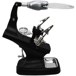 Lupa de Mesa com Garras e Iluminação Led Usb Lorben - 3